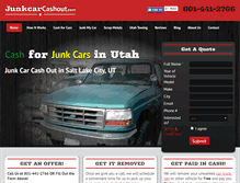 Tablet Screenshot of junkcarcashout.com